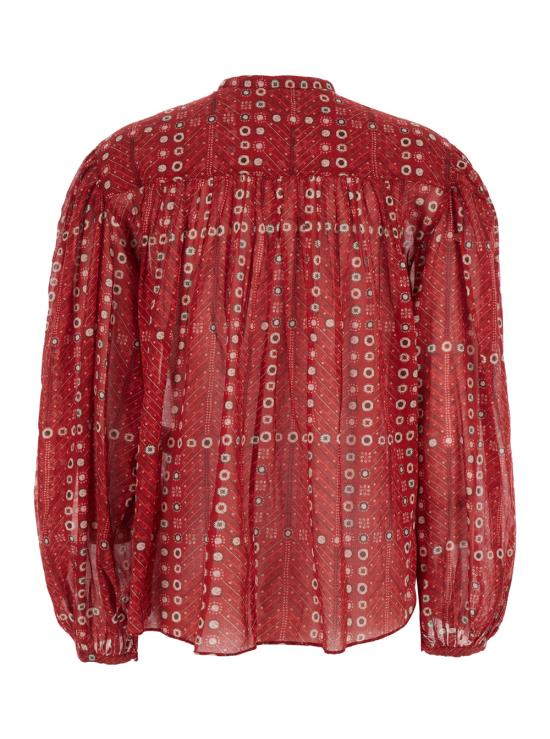 25SS 이자벨마랑에뚜왈 블라우스 HT0022FAC1J19E70RD Red - ISABEL MARANT ETOILE