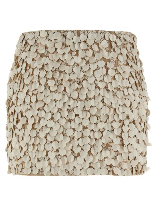 25SS 파로쉬 숏 스커트 D630601GENIAL038 Beige - PAROSH