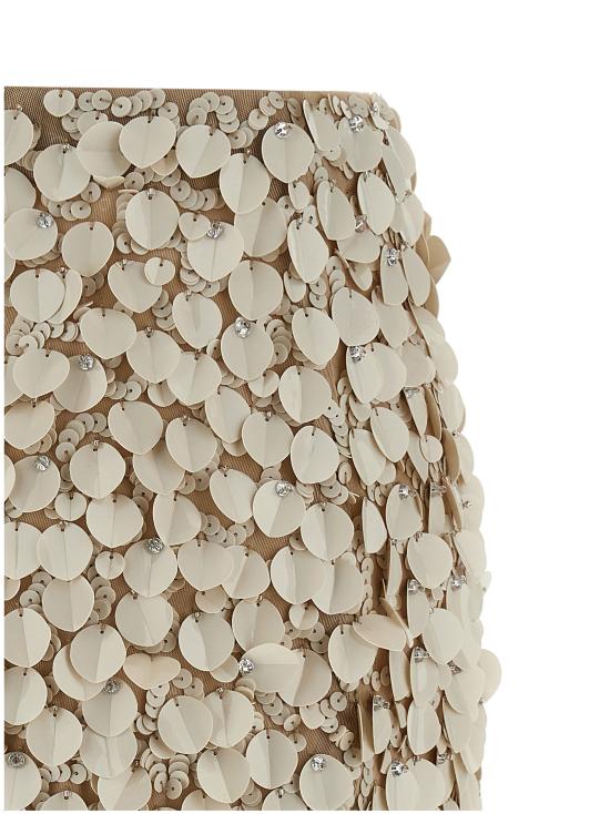 25SS 파로쉬 숏 스커트 D630601GENIAL038 Beige - PAROSH