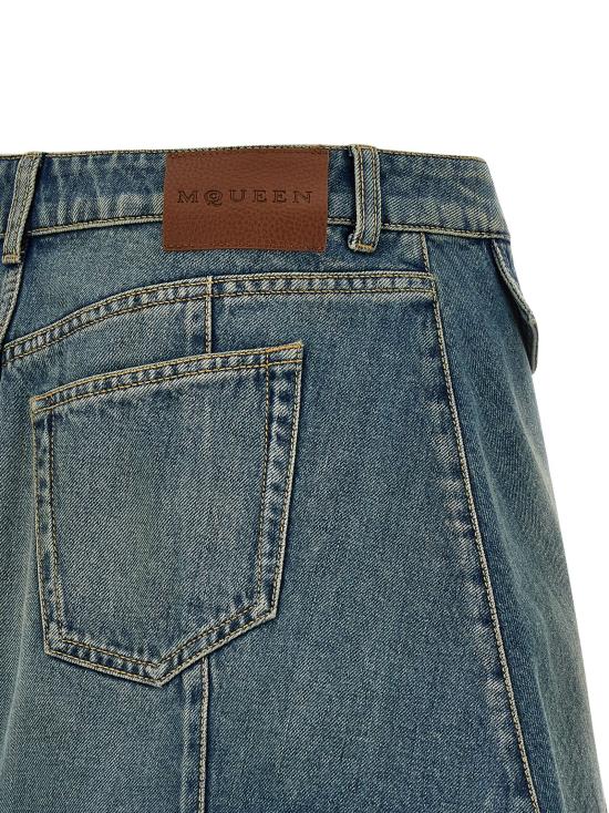 25SS 알렉산더 맥퀸 숏 스커트 817595QMACV4315 Light Blue - ALEXANDER MCQUEEN