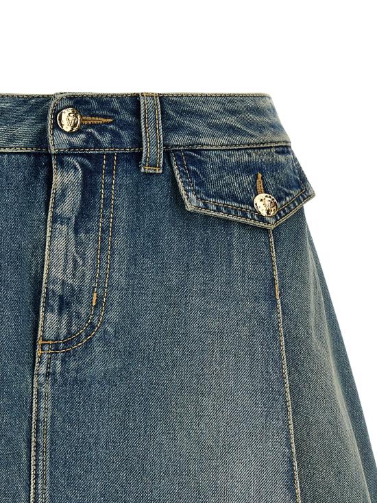 25SS 알렉산더 맥퀸 숏 스커트 817595QMACV4315 Light Blue - ALEXANDER MCQUEEN