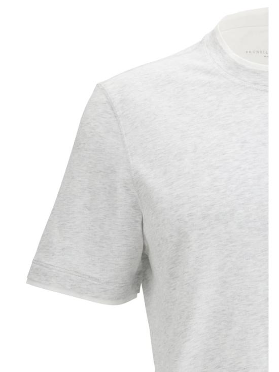26SS 브루넬로 쿠치넬리 반팔 티셔츠 M0B137427 CY887 GREY - BRUNELLO CUCINELLI