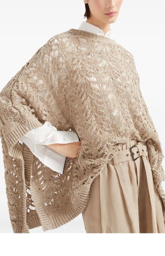 25SS 브루넬로 쿠치넬리 니트웨어 MGD562308 C3785 BEIGE - BRUNELLO CUCINELLI