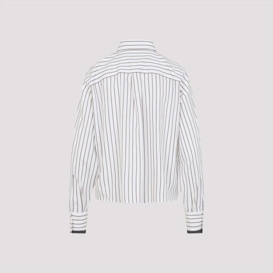 25SS 브루넬로 쿠치넬리 셔츠 MA783RD606 C015 BIANCO TABACCO BROWN - BRUNELLO CUCINELLI