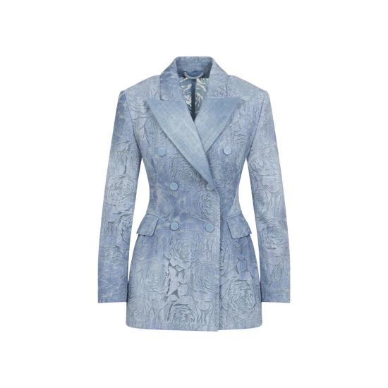 25SS 에르마노 설비노 자켓 D466I722QMV S4217 STAMPA JEANS BLUE