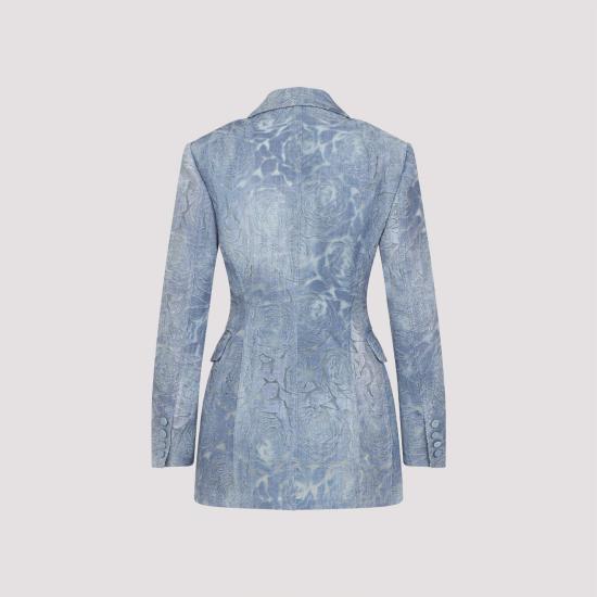 25SS 에르마노 설비노 자켓 D466I722QMV S4217 STAMPA JEANS BLUE - ERMANNO SCERVINO