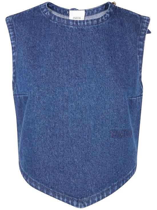 25SS 파투 민소매 티셔츠 TO1610216 661B INK BLUE - PATOU