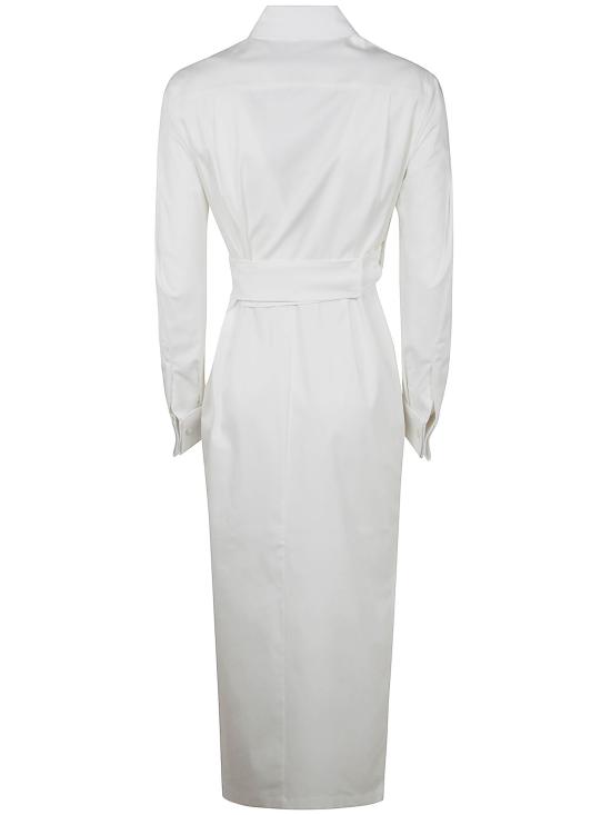  막스마라 롱 원피스 2511221053600 002 WHITE - MAX MARA
