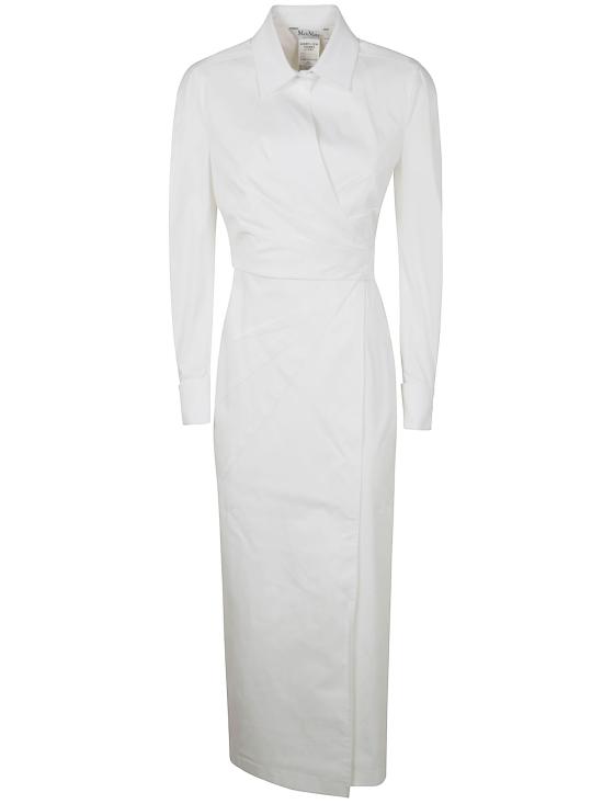  막스마라 롱 원피스 2511221053600 002 WHITE - MAX MARA