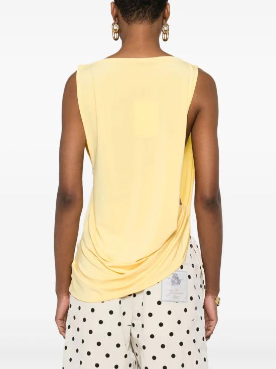25SS 자크뮈스 민소매 티셔츠 251TO122 2381 250 YELLOW - JACQUEMUS