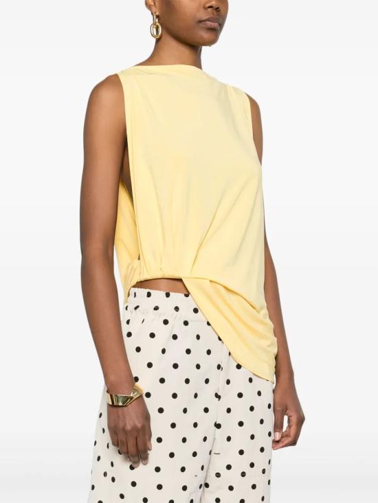 25SS 자크뮈스 민소매 티셔츠 251TO122 2381 250 YELLOW - JACQUEMUS