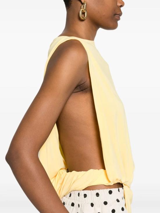25SS 자크뮈스 민소매 티셔츠 251TO122 2381 250 YELLOW - JACQUEMUS