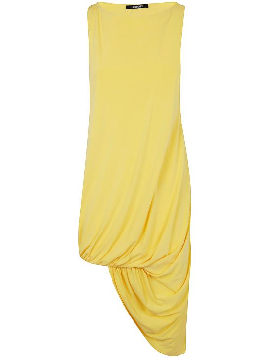 25SS 자크뮈스 미디 원피스 251DR242 2381 250 YELLOW - JACQUEMUS