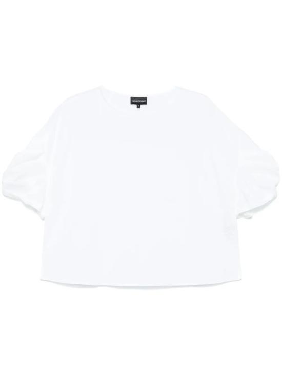 25SS 엠포리오 아르마니 블라우스 EW000771 AF10010 U0002 OPTICAL WHITE