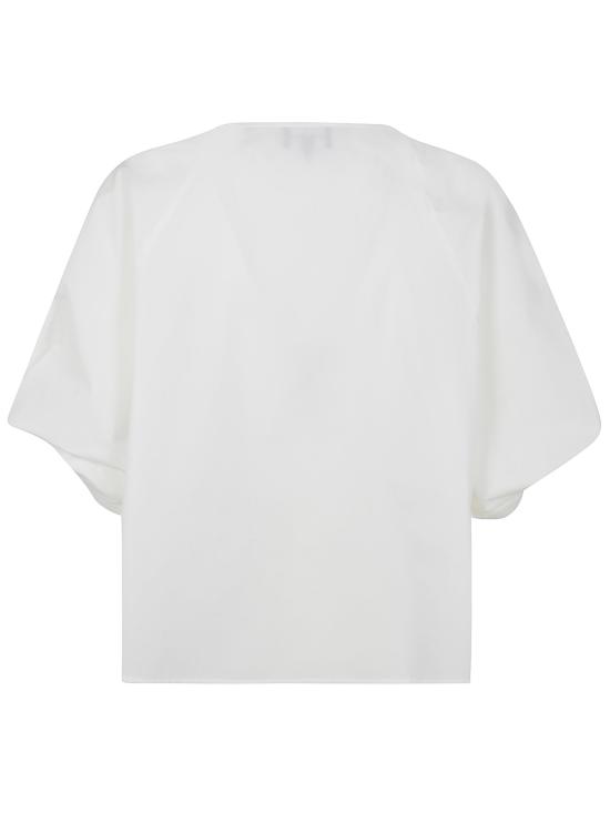 25SS 엠포리오 아르마니 블라우스 EW000771 AF10010 U0002 OPTICAL WHITE - EMPORIO ARMANI