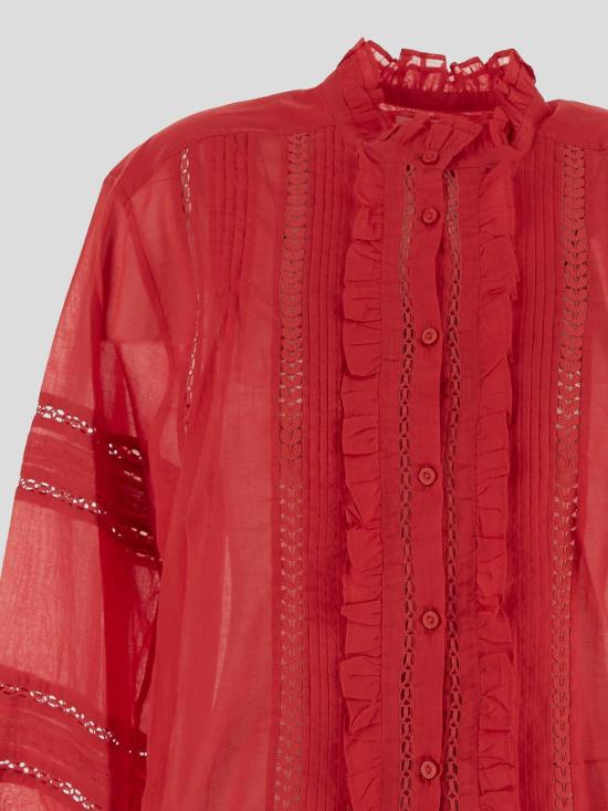 25SS 이자벨마랑에뚜왈 셔츠 CH0201FA C1J15E70RD Red - ISABEL MARANT ETOILE