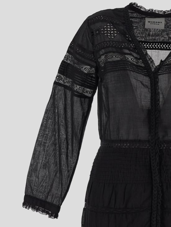 25SS 이자벨마랑에뚜왈 미디 원피스 RO0723FA C1J15E01BK Black - ISABEL MARANT ETOILE