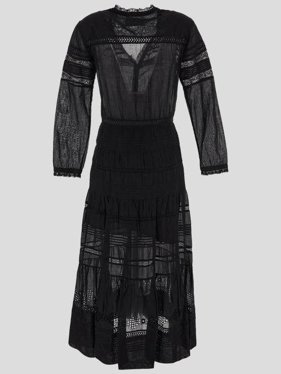 25SS 이자벨마랑에뚜왈 미디 원피스 RO0723FA C1J15E01BK Black - ISABEL MARANT ETOILE