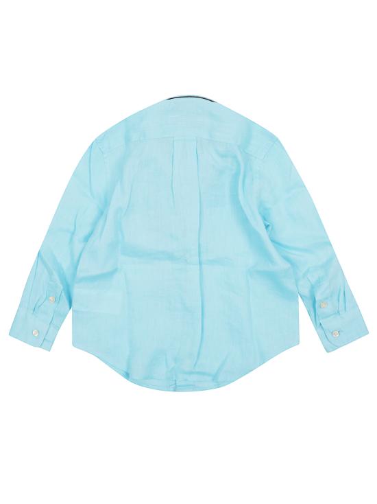 25SS [키즈] 랄프 로렌 셔츠 323967600 007 HAMMOND BLUE - RALPH LAUREN