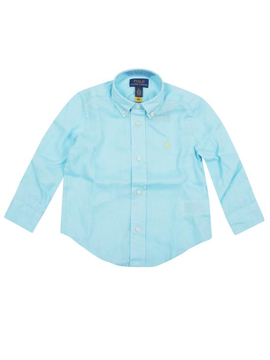 25SS [키즈] 랄프 로렌 셔츠 323967600 007 HAMMOND BLUE