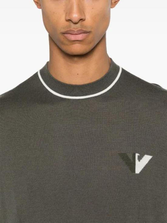  엠포리오 아르마니 스웨터 6D1MXH 1MJLZ F630 Green - EMPORIO ARMANI