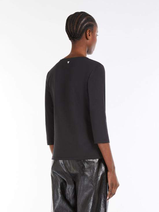 25SS 위켄드막스마라 반팔 티셔츠 2515971021 003 Black - WEEKEND MAX MARA