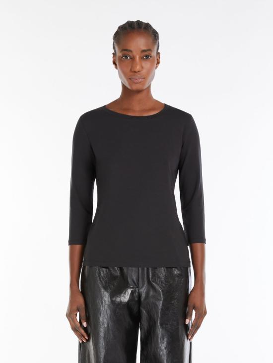 25SS 위켄드막스마라 반팔 티셔츠 2515971021 003 Black - WEEKEND MAX MARA