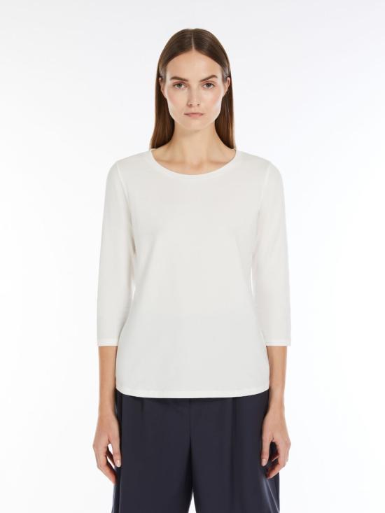 25SS 위켄드막스마라 반팔 티셔츠 2515971021 001 White - WEEKEND MAX MARA