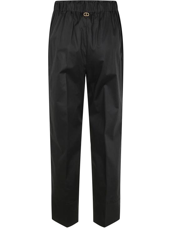 25SS 트윈셋 스트레이트 팬츠 251TT202E 00006 BLACK - TWINSET