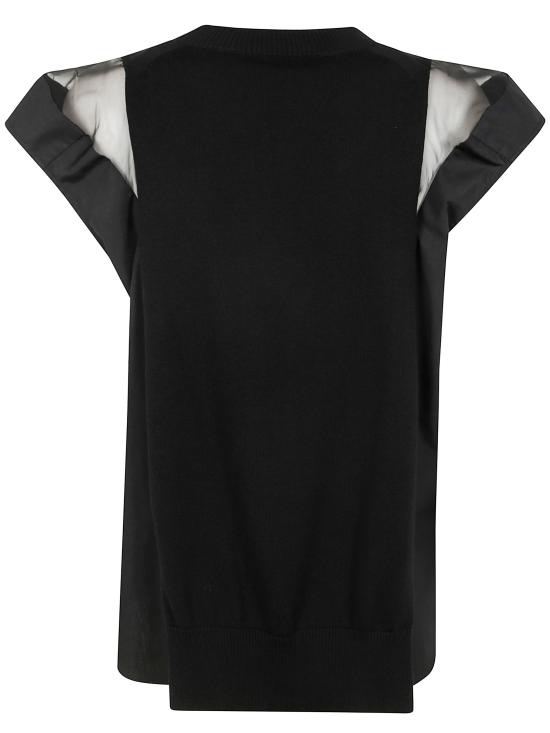 25SS 사카이 스웨터 25 07848 001 BLACK - SACAI