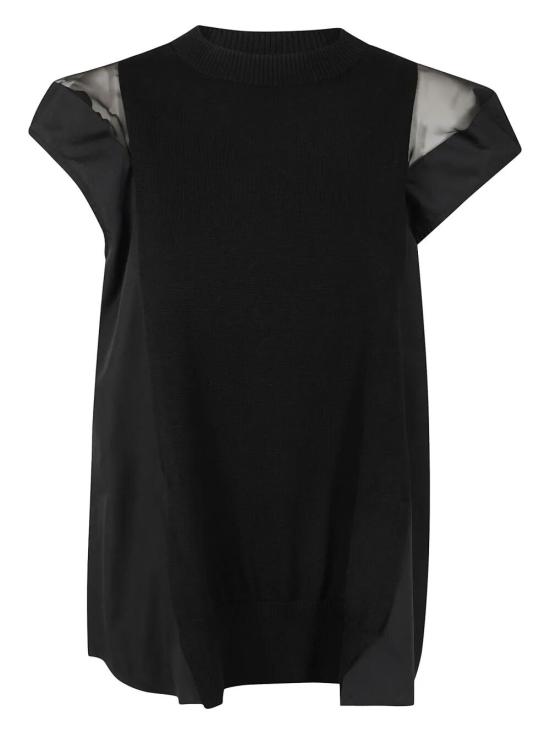 25SS 사카이 스웨터 25 07848 001 BLACK