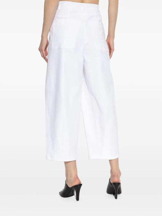 25SS 막스마라 스트레이트 팬츠 2511131042600 001 WHITE - MAX MARA