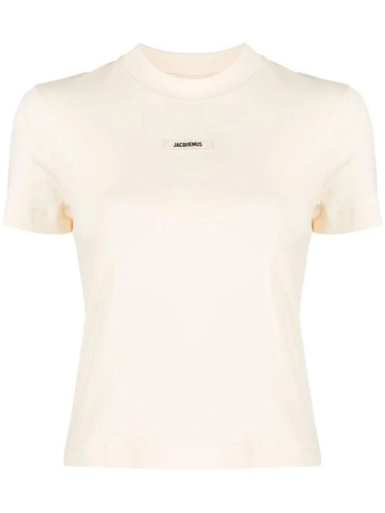 25SS 자크뮈스 그로그랭 반소매 티셔츠 241JS1332031130 LIGHT BEIGE DOM - JACQUEMUS