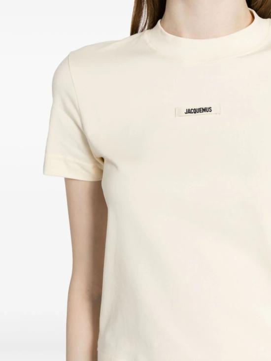 25SS 자크뮈스 그로그랭 반소매 티셔츠 241JS1332031130 LIGHT BEIGE DOM - JACQUEMUS