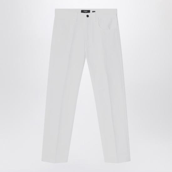  펜디 스트레이트 팬츠 FLP288AUAH White