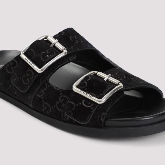 25SS 구찌 샌들 816380AADUO 1000 BLACK - GUCCI