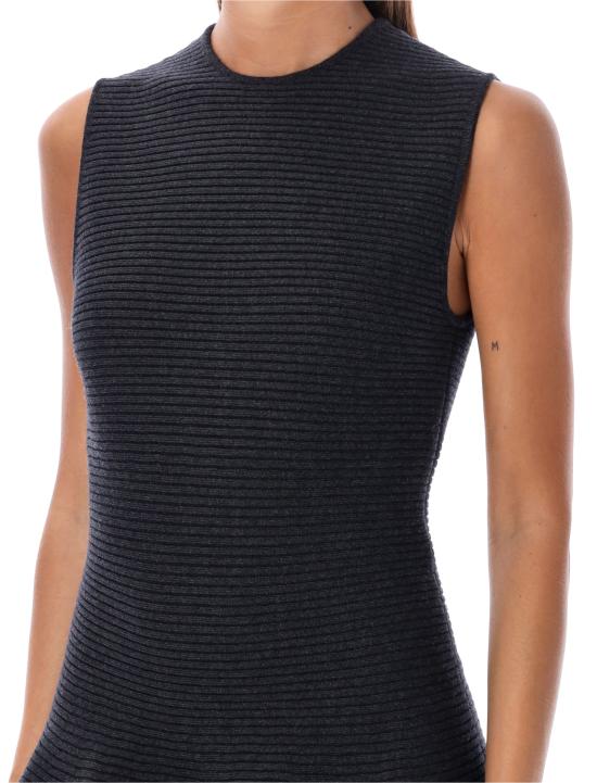 24FW 알라이아 숏 원피스 AA9R25006M812 994 EBENE GREY - ALAIA