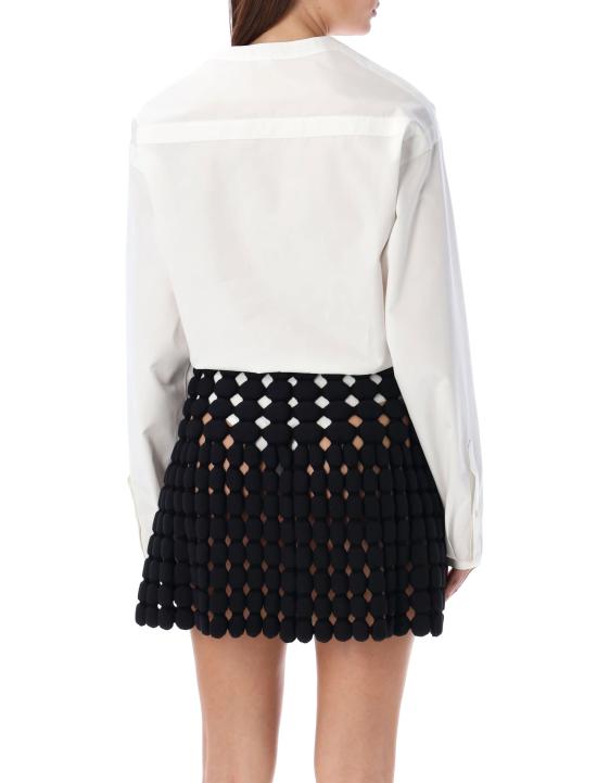 24FW 알라이아 탑 AA9C09536T611 000 Bianco - ALAIA