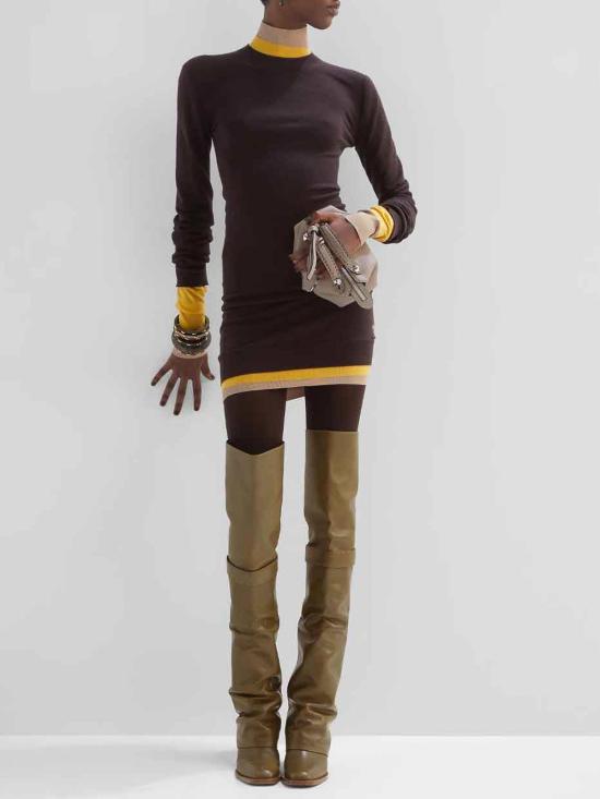  펜디 미디 원피스 FZDC36ASJGF0AU3 Purple - FENDI