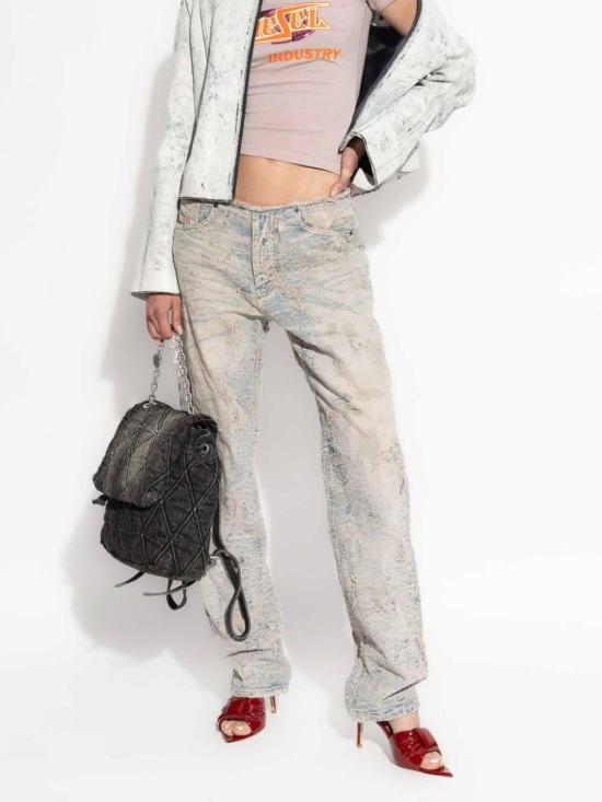  디젤 스트레이트 팬츠 A16489007Y501 Blue - DIESEL