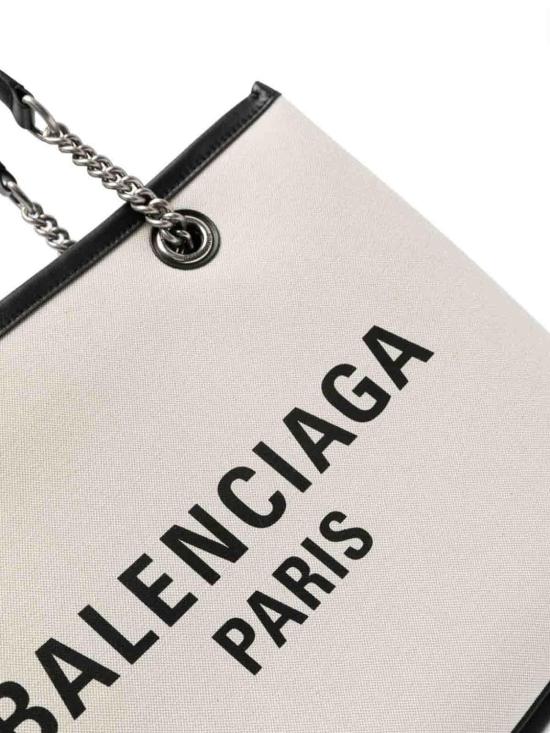  발렌시아가 듀티 프리 미디움 토트백 7599732AAOK9260 White - BALENCIAGA