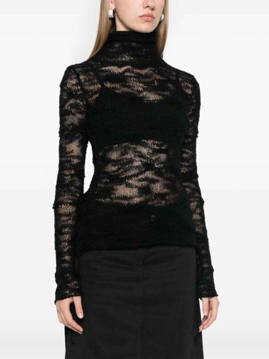  MM6 메종마르지엘라 스웨터 S62HA0092M13078900 Black - MM6 MAISON MARGIELA