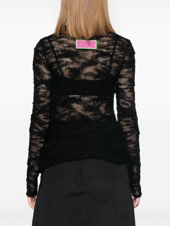  MM6 메종마르지엘라 스웨터 S62HA0092M13078900 Black - MM6 MAISON MARGIELA