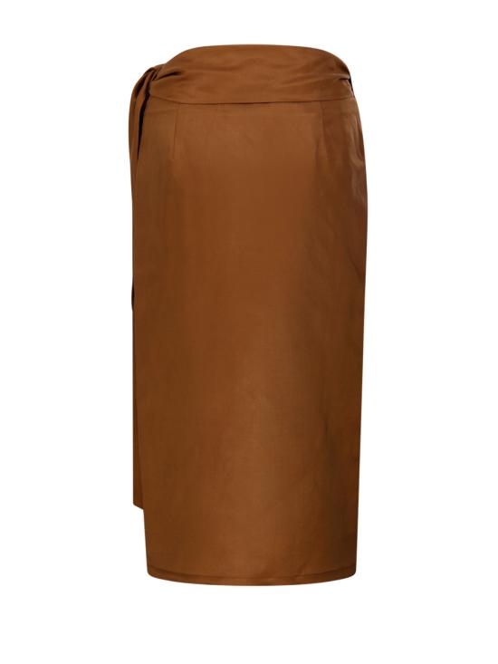 25SS 막스마라 미디 스커트 2511101032600 002 CUOIO - MAX MARA