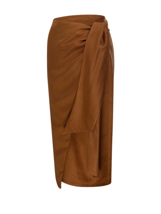 25SS 막스마라 미디 스커트 2511101032600 002 CUOIO - MAX MARA