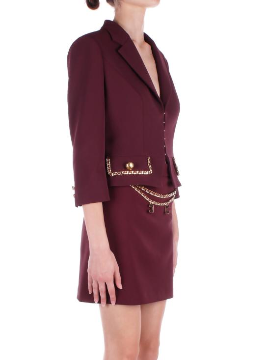 24FW 엘리자베타프랜치 코트 GIT8546E2 CG3 Bordeaux - ELISABETTA FRANCHI