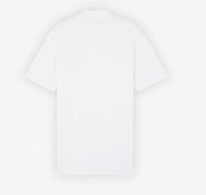  메종키츠네 폴로 티셔츠 MM00201KJ7010M186 WHITE BLACK DOM - MAISON KITSUNE
