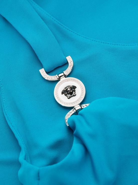 25SS 베르사체 롱 원피스 1009193 1A01253 093 1VB70 MEDITERRANEAN BLUE - VERSACE