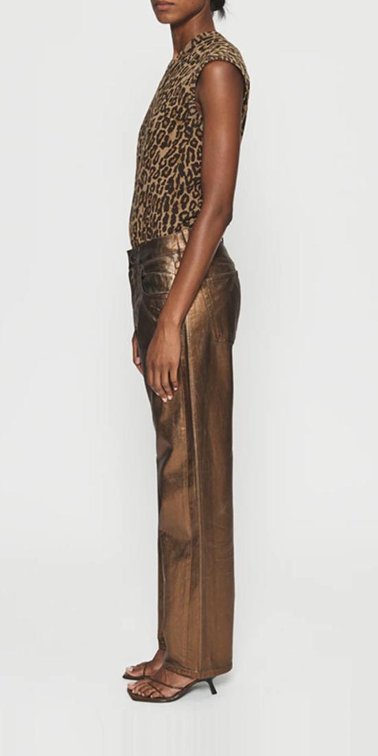  6397 데님 팬츠 코팅 피치 배기 진 구리 - 6397