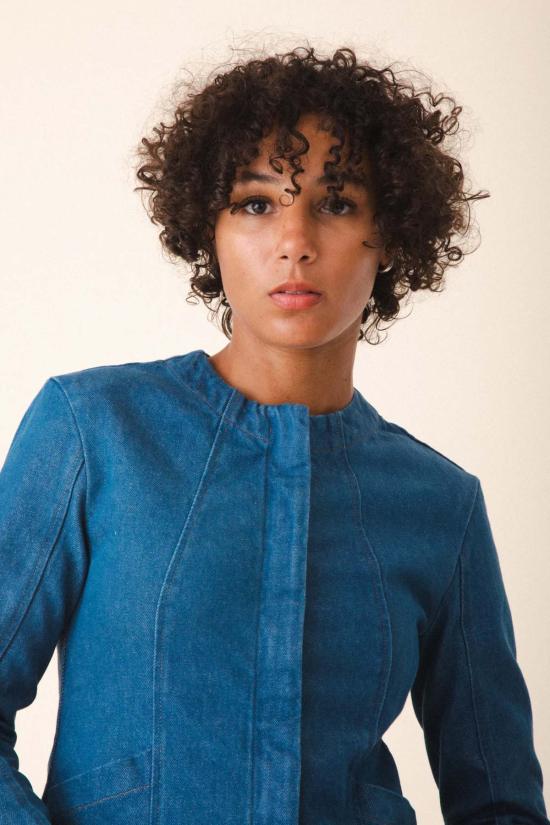  Prairie Underground 데님 자켓 프레리 언더그라운드 듄 테일러드 재킷 터프스킨 블루 - OTHER BRANDS